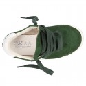 New TRENDY Casual suede leather Tennis shoes with shoelaces closure.