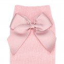 CHILDREN´S COTTON KNEE-HIGH SOCKS WITH GROSGRAIN SIDE BOW BY CONDOR.