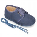 New Autumn winter canvas laces up shoes with ties closure.