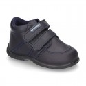 New Washable Nappa leather shoes tennis style with double velcro strap for little kids.