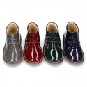 Classic Safari boots with SUPER FLEXIBLE soles in Patent leather.