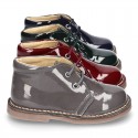 Classic Safari boots with SUPER FLEXIBLE soles in Patent leather.