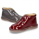 Classic Safari boots with SUPER FLEXIBLE soles in Patent leather.