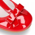 T-strap little Mary Jane shoes in RED patent leather.