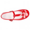 T-strap little Mary Jane shoes in RED patent leather.