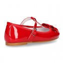 T-strap little Mary Jane shoes in RED patent leather.