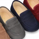 New Autumn winter canvas Moccasin shoes for little kids.