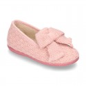 New Wool knit home shoes with RIBBON design.