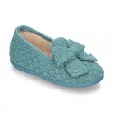 New Wool knit home shoes with RIBBON design.