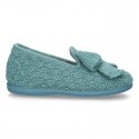 New Wool knit home shoes with RIBBON design.