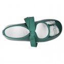 Patent leather Angle style ballet flat or Mary Jane shoes.