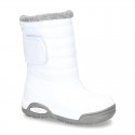 New Little rain boots APRESKI style with wool knit lining.