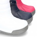 New Little rain boots APRESKI style with wool knit lining.