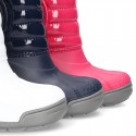 New Little rain boots APRESKI style with wool knit lining.