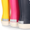NAUTICAL style rain boots for kids.