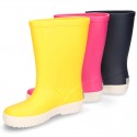 NAUTICAL style rain boots for kids.