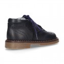 Nappa leather SPORT English style ankle boots with mountain soles.