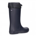 New School rain boot shoes FAKE HAIR lining with adjustable neck.