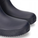 New School rain boot shoes FAKE HAIR lining with adjustable neck.