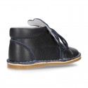 Little BEAR design safari boots in extra soft nappa leather for babies.