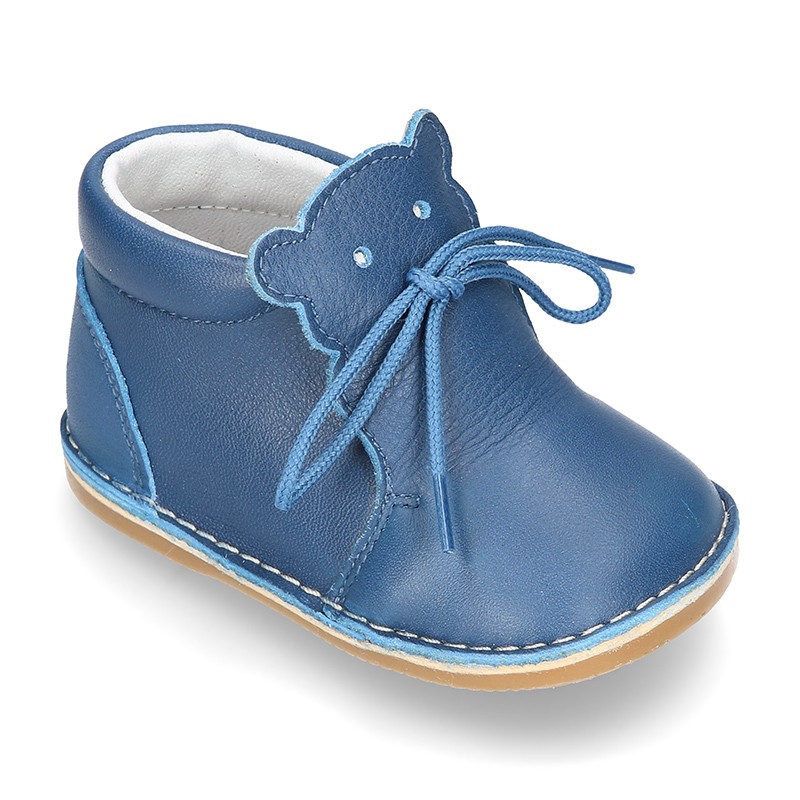 zapatos de primera clase YALION Zapatos de piel flexibles para bebé y niño 