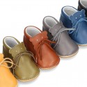 Little BEAR design safari boots in extra soft nappa leather for babies.