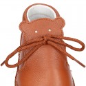 Little BEAR design safari boots in extra soft nappa leather for babies.