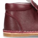 Little BEAR design safari boots in extra soft nappa leather for babies.