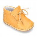 Little BEAR design safari boots in extra soft nappa leather for babies.