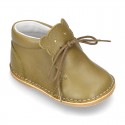 Little BEAR design safari boots in extra soft nappa leather for babies.