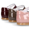 Halter little Mary Jane shoes in PATENT LEATHER.