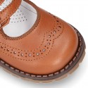 Nappa leather SPORT Mary Jane shoes with mountain soles.