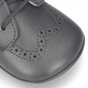 New Little ankle boots for babies with non slip sole in Nappa leather.