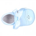 Dress shoes for baby little angel style with tongue in patent leather.