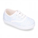 Cotton canvas bamba type shoes with CLASSIC design.
