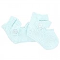 GARTER STICTH BOOTIES WITH BUTTONS BY CONDOR.