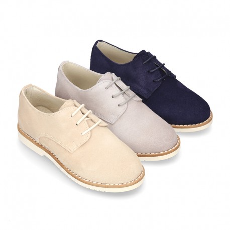 Blucher serraje liso | Zapatos niño vestir