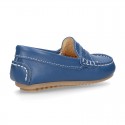 SOFT NAPPA leather moccasin shoes for little kids.