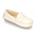 SOFT NAPPA leather moccasin shoes for little kids.