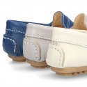 SOFT NAPPA leather moccasin shoes for little kids.