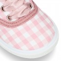 Cotton canvas Bamba shoes with sweet SQUARE design.