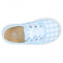 Cotton canvas Bamba shoes with sweet SQUARE design.