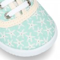 Zapatilla o Bamba en lona con ESTRELLAS DE MAR.