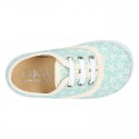 Cotton canvas Bamba shoes with STARFISH design.