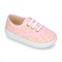 Cotton canvas Bamba shoes with STARFISH design.