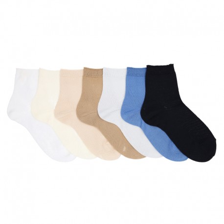 PLAIN STITCH SHORT SOCKS BY CONDOR.