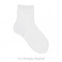 SHORT SOCKS WITH OPEN WORKED CUFFK FOR SPRING SEASON BY CONDOR.