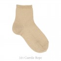 SHORT SOCKS WITH OPEN WORKED CUFFK FOR SPRING SEASON BY CONDOR.