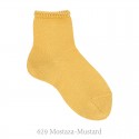 SHORT SOCKS WITH OPEN WORKED CUFFK FOR SPRING SEASON BY CONDOR.