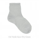 SHORT SOCKS WITH OPEN WORKED CUFFK FOR SPRING SEASON BY CONDOR.